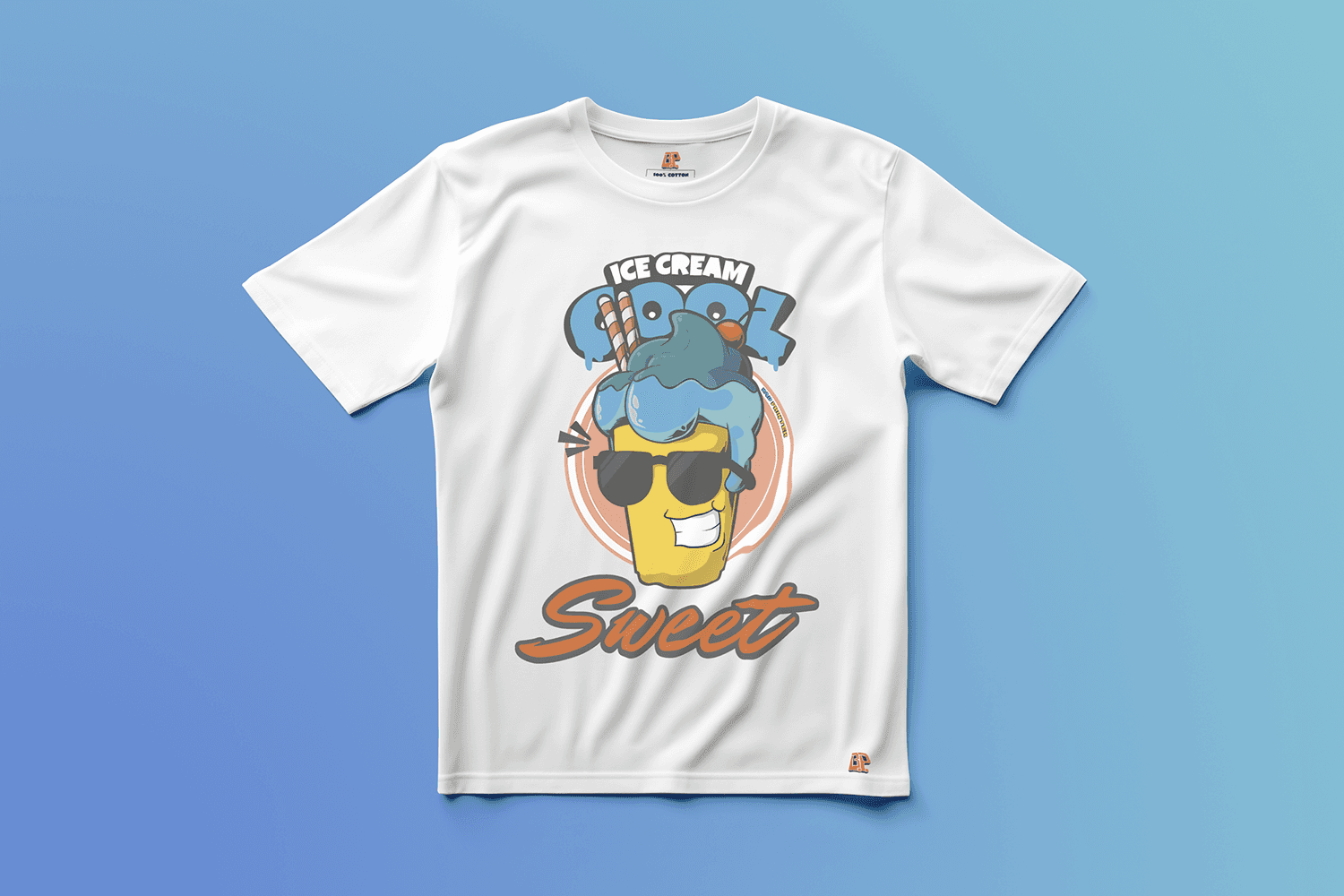 Ice Cream 2 — Archive Flavor Editionの白いグラフィックTシャツ（正面）