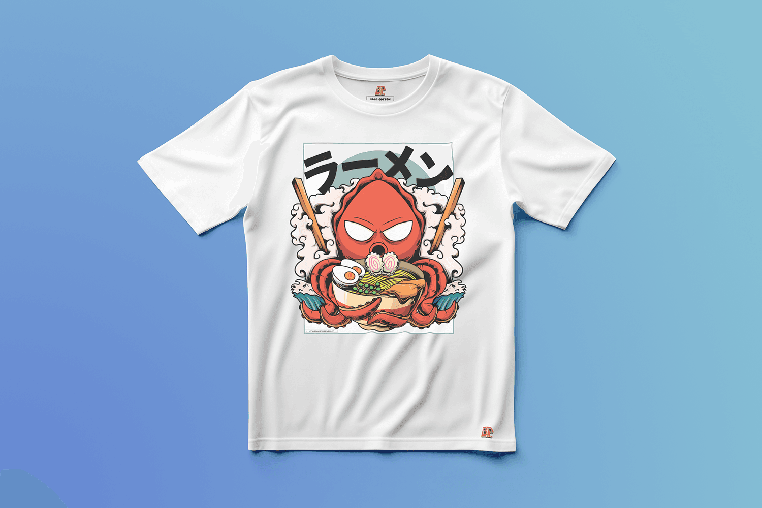 Lula Ramen Editionの白いグラフィックTシャツ（正面）